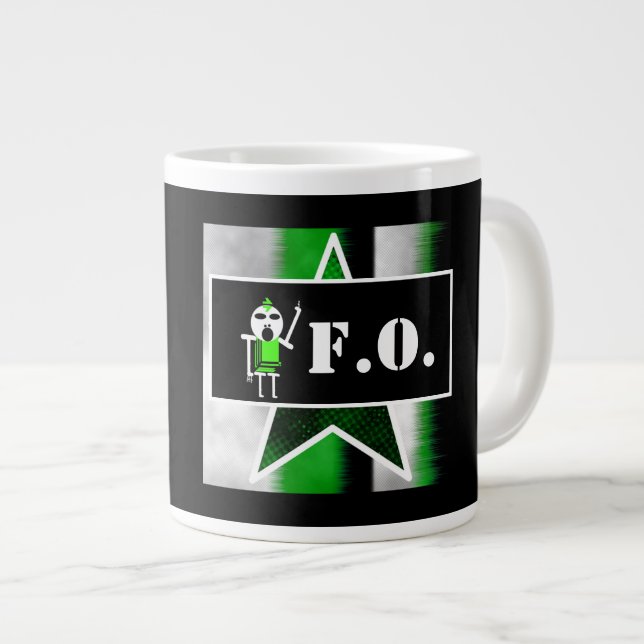 Angry Alien [ SKULLien ] Coffee Mug  (Front Right)