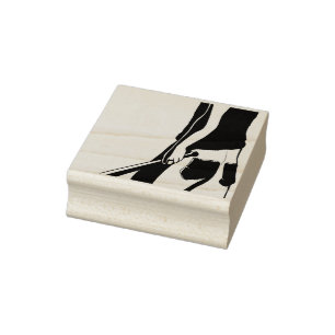 angry ape man rubber stamp