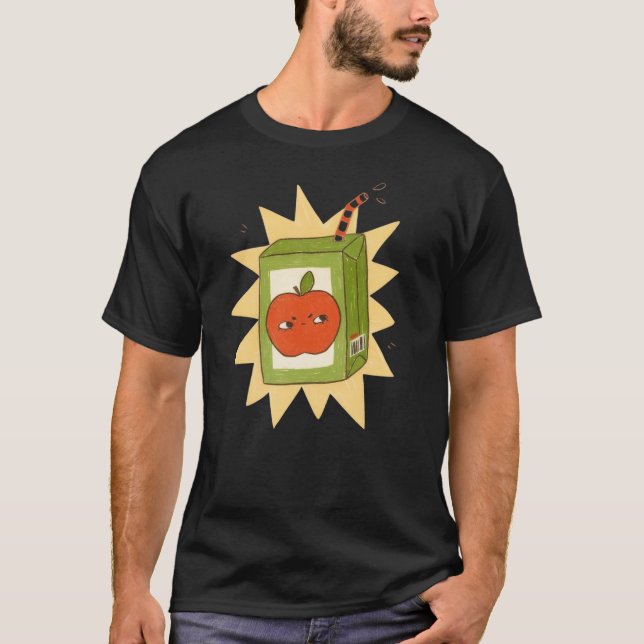 Angry apple juice box design! T-Shirt (Front)