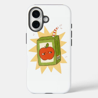 Angry apple juice box! Funny cute cartoon! iPhone 16 Case
