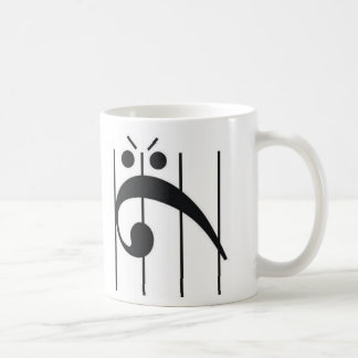 Angry Bass Clef Coffee Mug