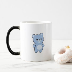 Angry Bear Minimal Kawaii Style Magic Mug