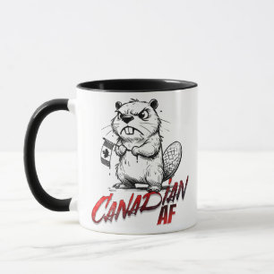 Angry Beaver Canadian AF Mug