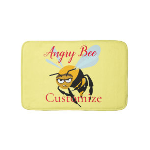 Angry Bee Thunder_Cove Bath Mat