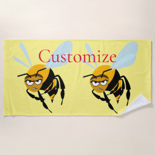 Angry Bee Thunder_Cove Beach Towel