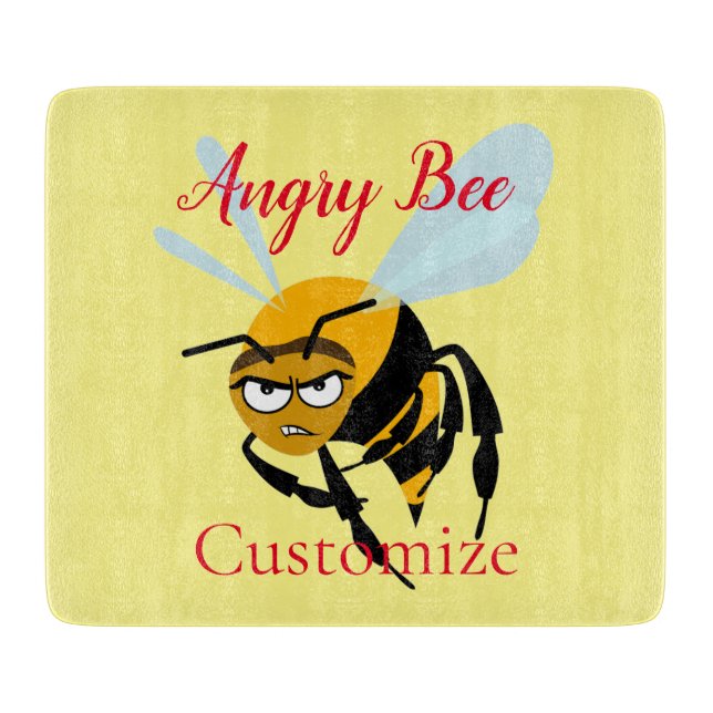 Angry Bee Thunder_Cove Cutting Board (Front)