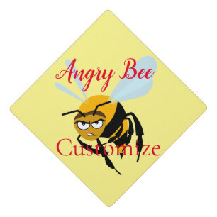Angry Bee Thunder_Cove Graduation Cap Topper