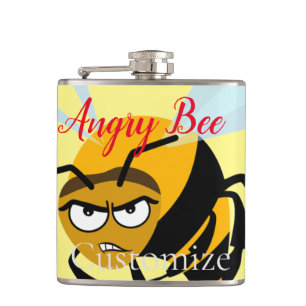 Angry Bee Thunder_Cove Hip Flask