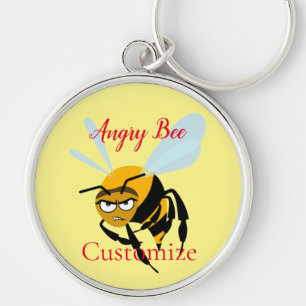 Angry Bee Thunder_Cove  Keychain