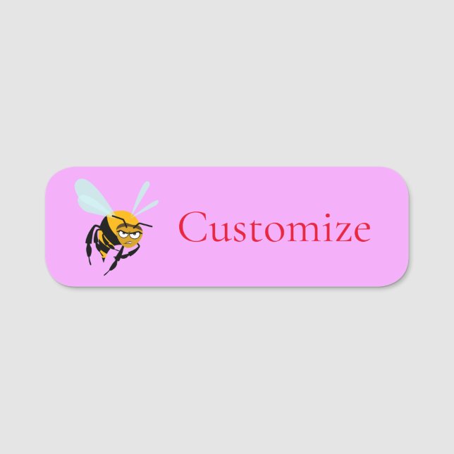 Angry Bee Thunder_Cove Name Tag (Front)