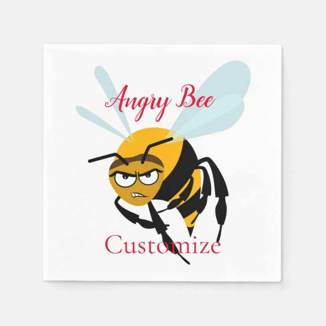 Angry Bee Thunder_Cove Napkin (Front)