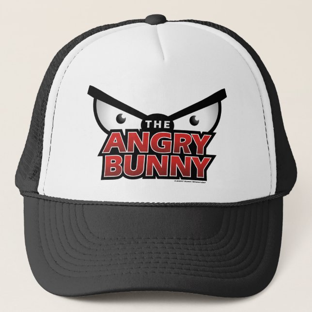 Angry Bunny Abstract Hat (Front)