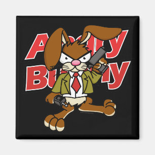 Angry Bunny Magnet 1