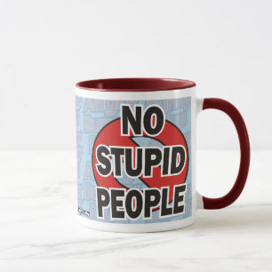 Angry Bunny No Stupid People Mug 1