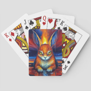 Angry Bunny Playing Cards