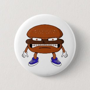 Angry Burger 2 Inch Round Button