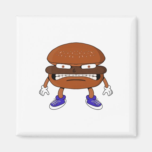 Angry Burger Magnet (Front)