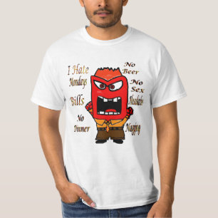 Angry Cartoon Man With No Beer, T-Shirt