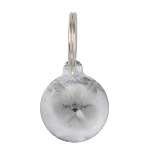 Angry Cat 5 Hurricane Pet Tag