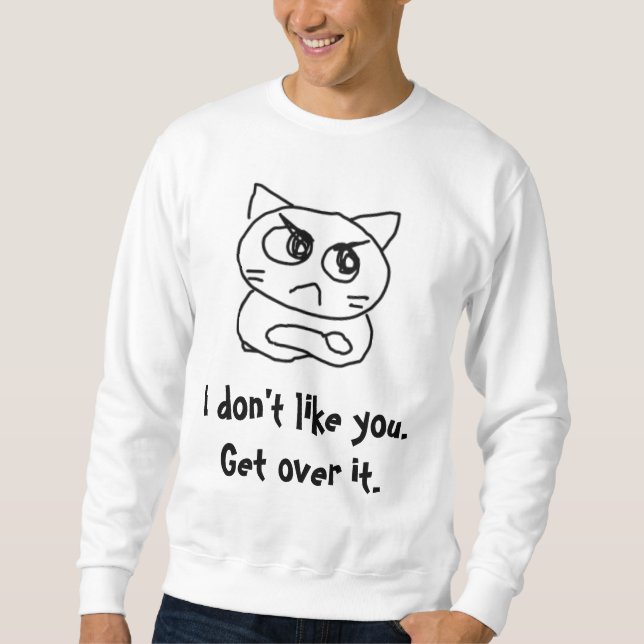 Angry cat #879345 sweatshirt (Front)