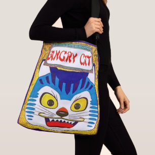 Angry Cat Crossbody Bag