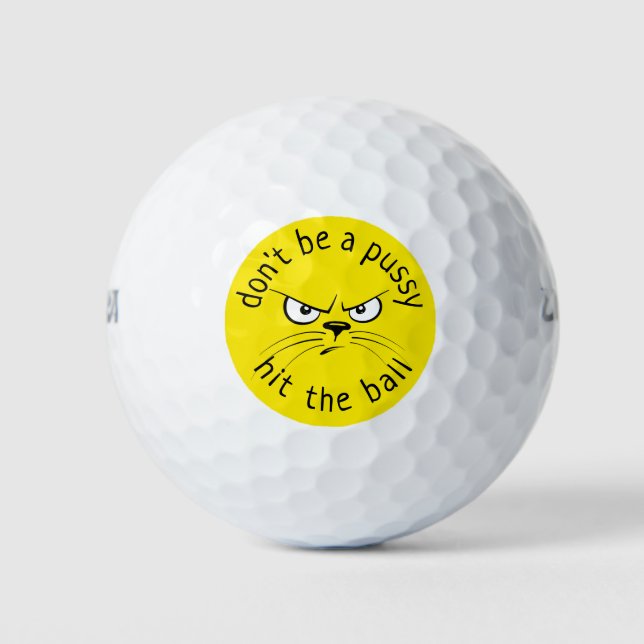 Angry Cat Golf Balls (Front)
