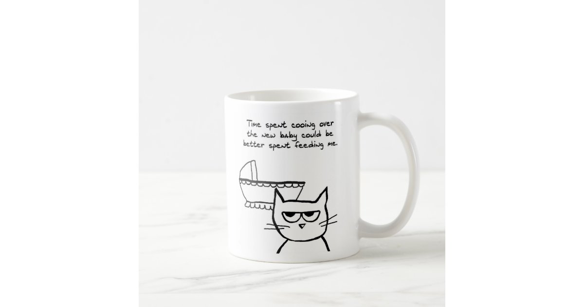 signs is jealous of baby angry cat is jealous of the baby coffee mug zazzle signs is jealous of baby angry cat is jealous of the baby coffee mug zazzle