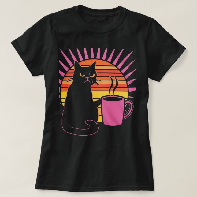 Angry Cat Joe 2 blk Womens T-Shirt (Design Front)