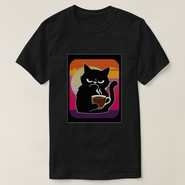Angry Cat Joe 3 blk Mens T-Shirt (Design Front)