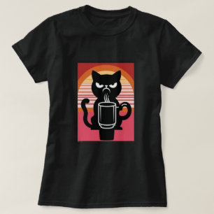 Angry Cat Joe blk Womens T-Shirt