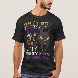 Angry Cat Kitten Lover Funny Attitude FurT-Shirt T-Shirt