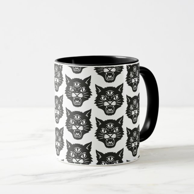 Angry Cat Mug (Front Right)