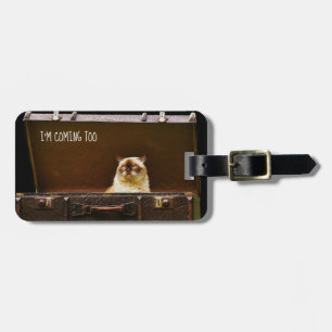 Angry Cat Personalized Luggage TAG Funny Custom 3