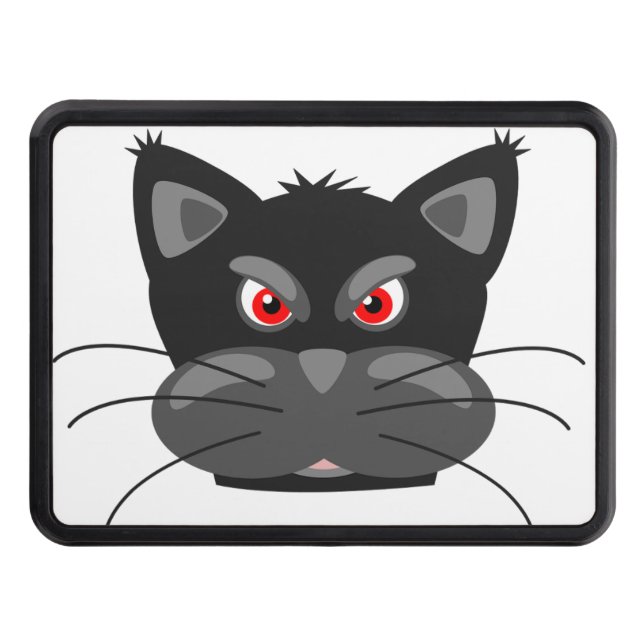 Angry cat Tow Hitch Cover (Front)