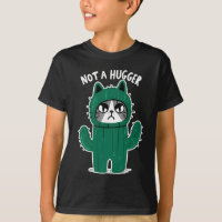 Angry Cat-Tus Funny Cat Not A Hugger Boy and Girl