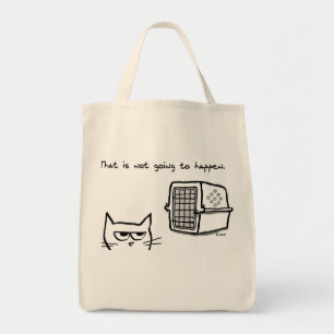Angry Cat will NOT be going to the Vet Tote Bag
