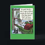 Angry Children Mob Christmas Humour Card<br><div class="desc">Hope you get everything you want this Christmas! Merry Christmas</div>