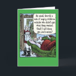 Angry Children Mob Christmas Humour Card<br><div class="desc">Hope you get everything you want this Christmas! Merry Christmas</div>