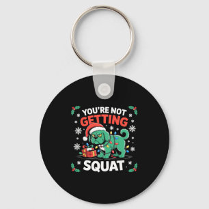 Angry Christmas Dog You're Not Getting Squat Holid Keychain