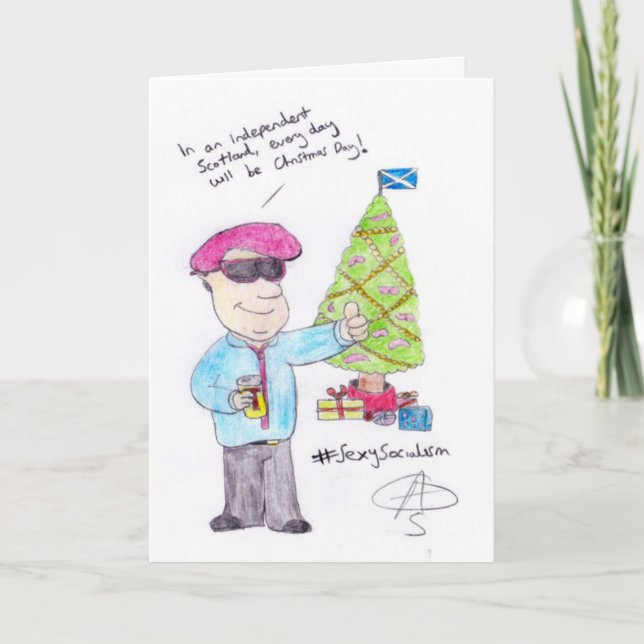 Angry Christmas Holiday Card (Front)