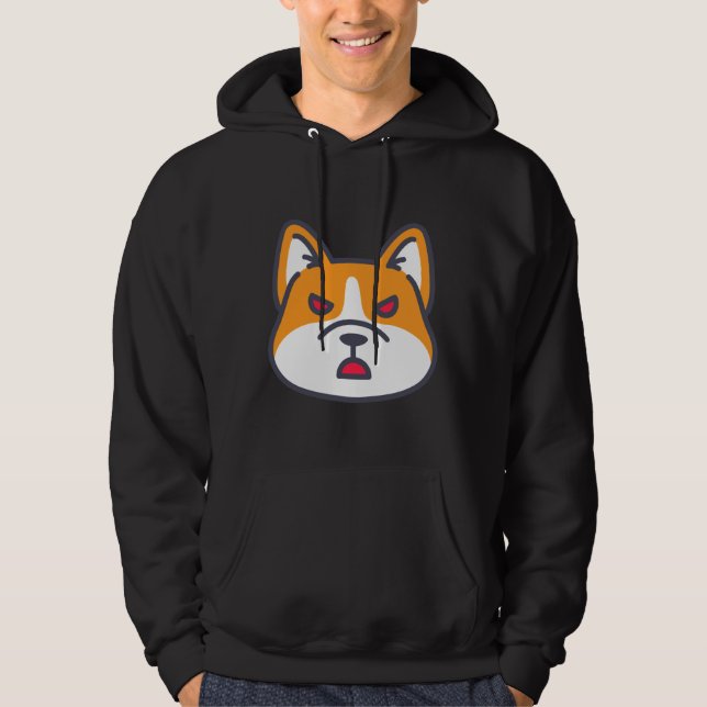 Angry Corgi  968 Hoodie (Front)