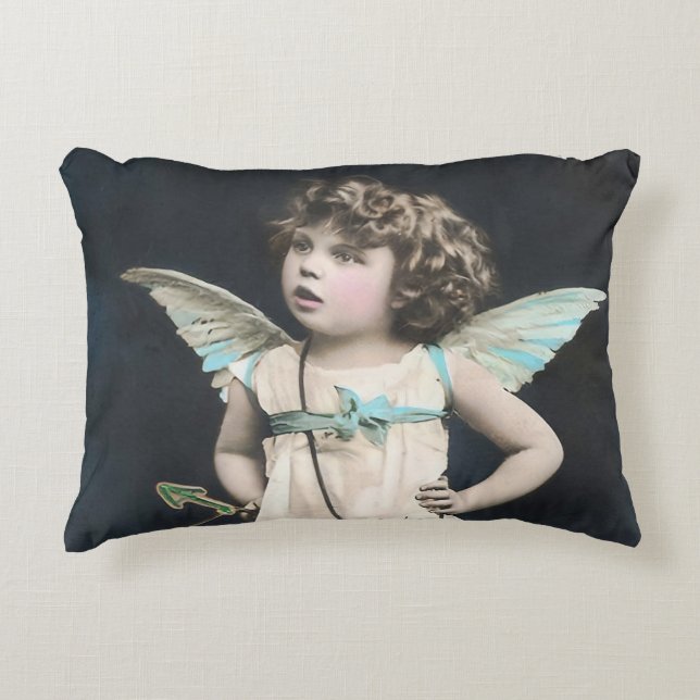 Angry Cupid Accent Pillow (Front)
