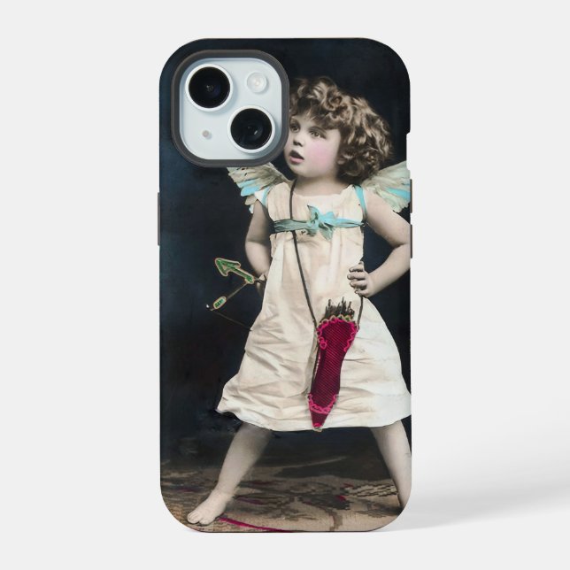 Angry Cupid iPhone 15 Case (Back)