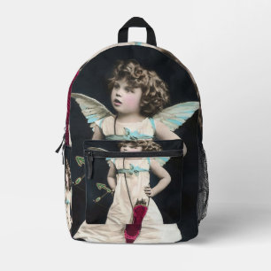 Angry Cupid Printed Backpack