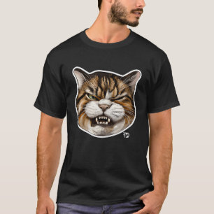 Angry cute Cat With Bad Mood 1 T-Shirt