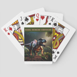 Angry Dino Playing Cards
