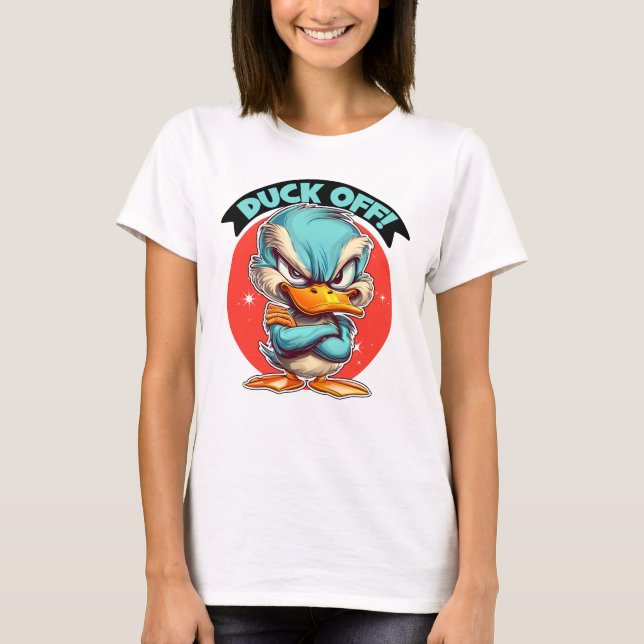 Angry Duck Pun T-Shirt (Front)