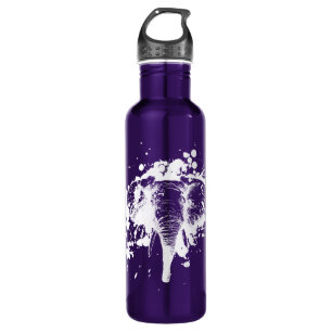 Angry Elephant in White 710 Ml Water Bottle