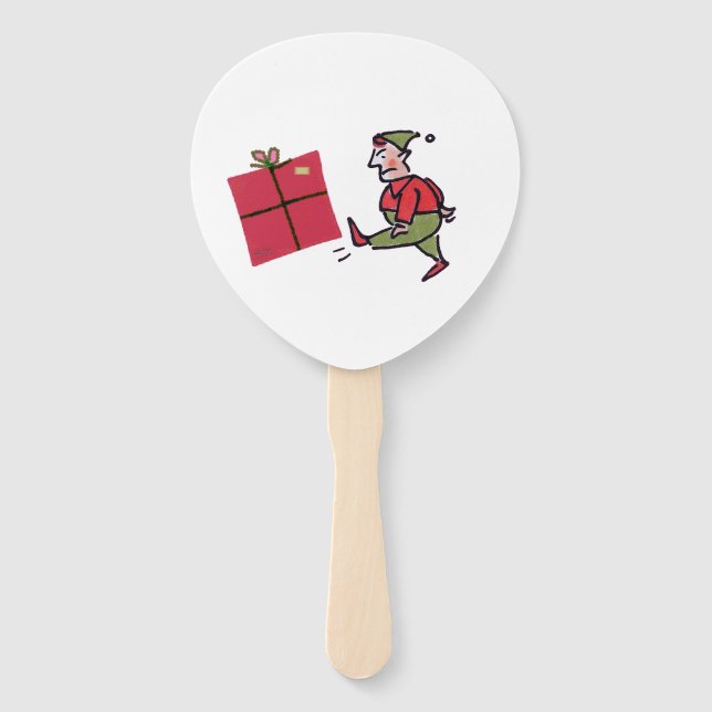Angry Elf paddle hand fans (Front)