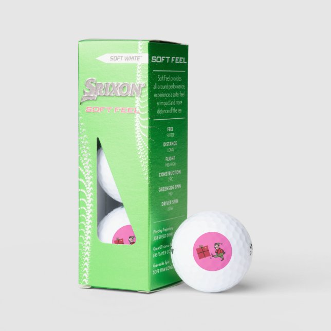 Angry Elf Srixon Soft Feel golf balls 3 pk (Packaging)